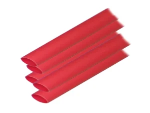 Ancor Adhesive Lined Heat Shrink Tubing (ALT) - 1/2" x 12" - 5-Pack - Red