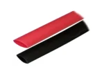 Ancor Adhesive Lined Heat Shrink Tubing (ALT) - 3/4" x 3" - 2-Pack - Black/Red