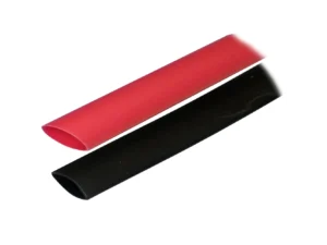 Ancor Adhesive Lined Heat Shrink Tubing (ALT) - 3/4" x 3" - 2-Pack - Black/Red