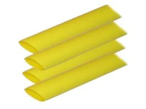 Ancor Adhesive Lined Heat Shrink Tubing (ALT) - 3/4" x 12" - 4-Pack - Yellow
