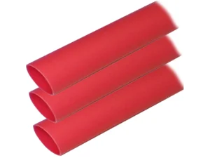 Ancor Adhesive Lined Heat Shrink Tubing (ALT) - 1" x 12" - 3-Pack - Red