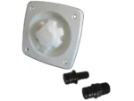 Jabsco Water Pressure Regulator - Flush Mount - White