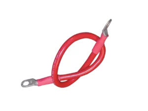 Ancor Battery Cable Assembly, 2 AWG (34mm²) Wire, 3/8" (9.5mm) Stud, Red - 18" (45.7cm)