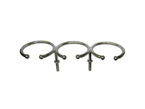 Whitecap Top Mount Ring SS Cup Holder - 3-Drink - Stud Mount
