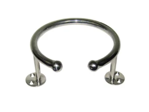 Whitecap Top Mount Ring SS Cup Holder - 1-Drink - Base Mount