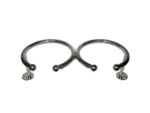 Whitecap Top Mount Ring SS Cup Holder - 2-Drink - Base Mount