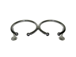 Whitecap Top Mount Ring SS Cup Holder - 2-Drink - Base Mount