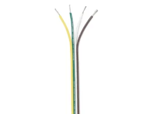 Ancor Ribbon Bonded Cable - 16/4 AWG - Brown/Green/White/Yellow - Flat - 100'