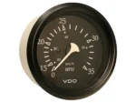 VDO Cockpit Marine 85mm (3-3/8") 35 MPH Pitot Speedometer - Black Dial/Bezel