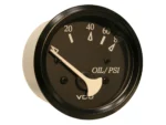 VDO Cockpit Marine Oil Pressure Gauge - 80 PSI - Black Dial/Bezel