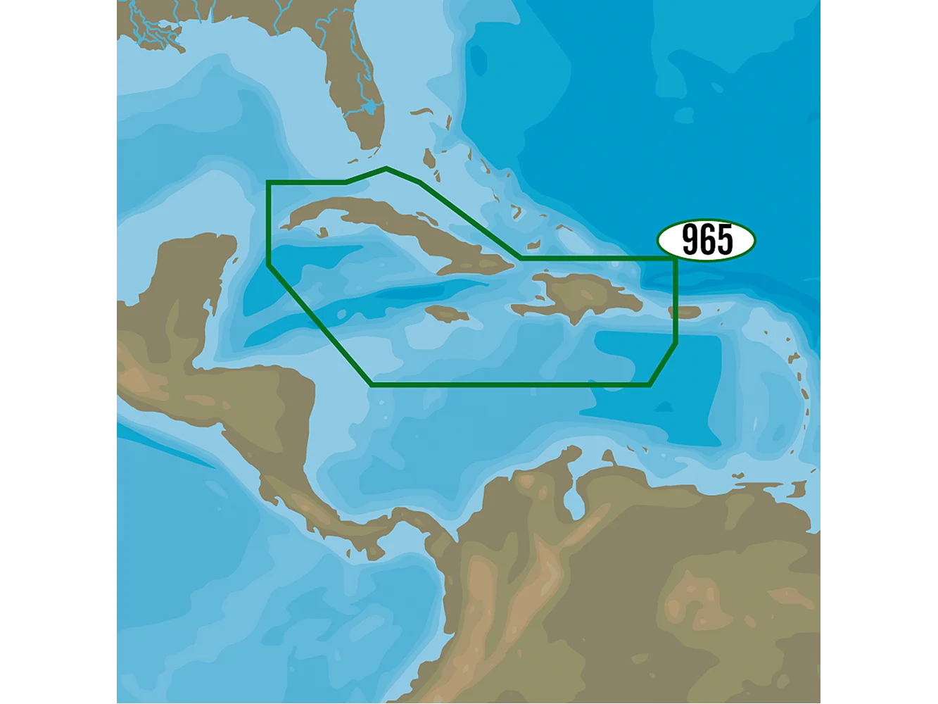 C-MAP 4D NA-D965 - Cuba, Dominican Republic, Caymans & Jamaica