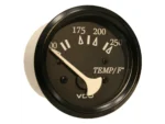 VDO Cockpit Marine 52mm (2-1/16") 250° F Water Temperature Gauge - Black Dial/Bezel