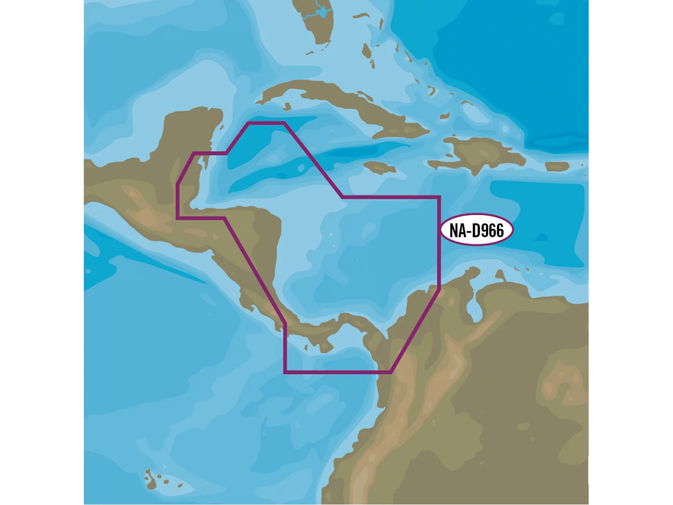 C-MAP 4D NA-D966 - Belize to Panama Local