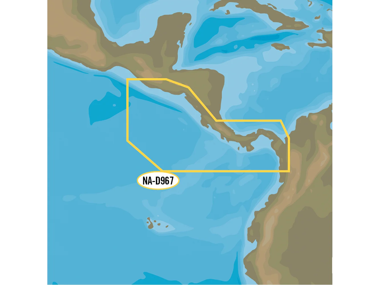 C-MAP 4D NA-D967 - Panama to Guatemala Local