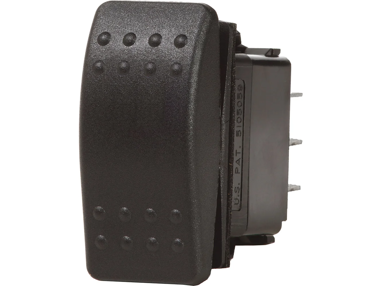 Blue Sea 7935 Contura II Switch DPST Black - OFF-(ON)