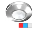 i2Systems Profile P1120 Tri-Light Surface Light - Red, Cool White & Blue - Brushed Nickel Finish