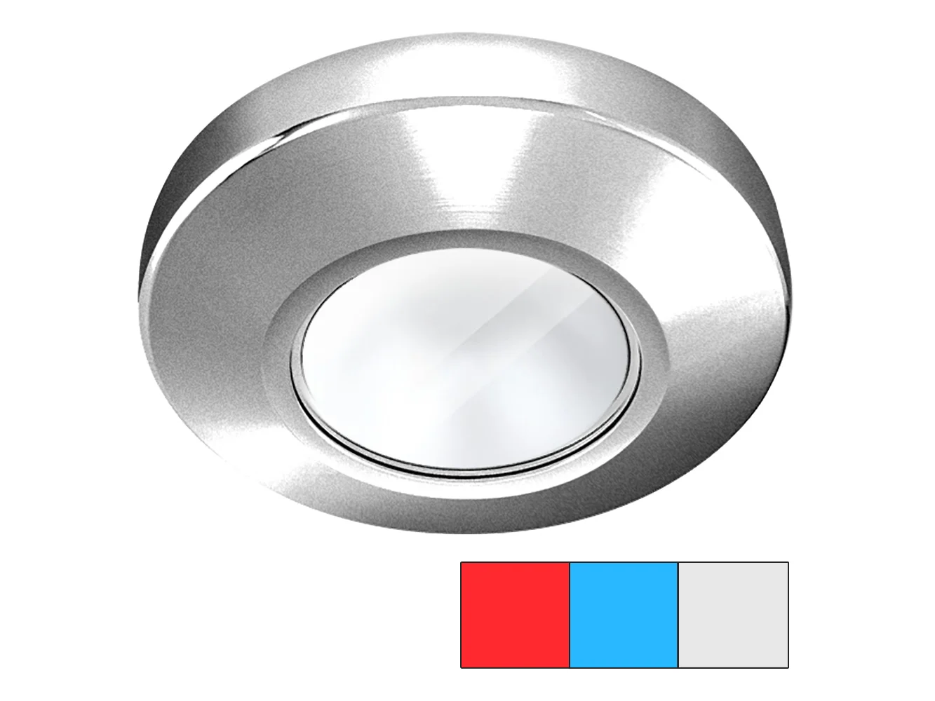i2Systems Profile P1120 Tri-Light Surface Light - Red, Cool White & Blue - Brushed Nickel Finish