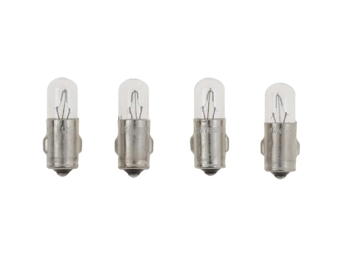 VDO Type A - White Metal Base Bulb - 12V - 4-Pack