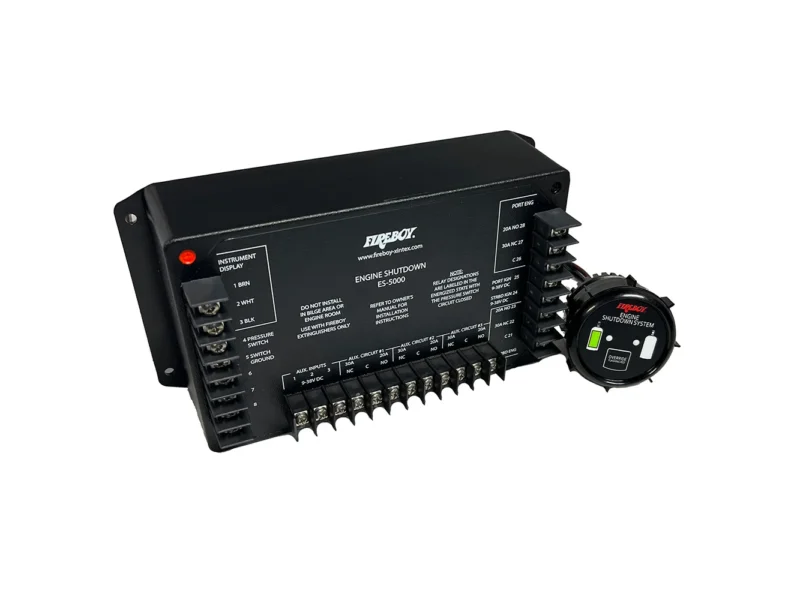 Fireboy-Xintex Engine Shutdown - 5 Circuit w/20A Relays - Round Display