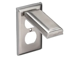 Marinco Stainless Steel Cover f/Duplex Receptacle w/Lift Lid
