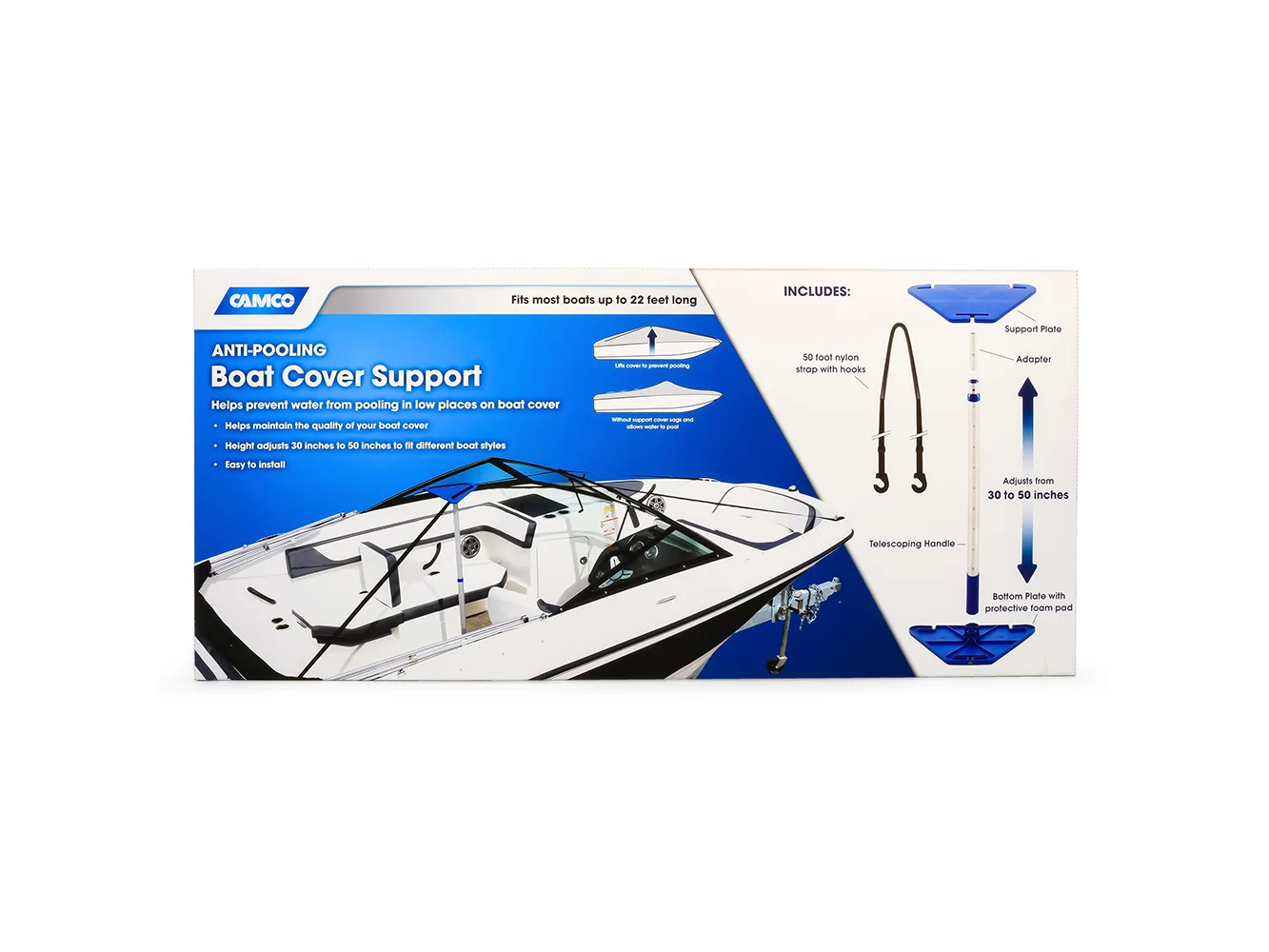 Camco Adjustable Boat Cover Support Kit