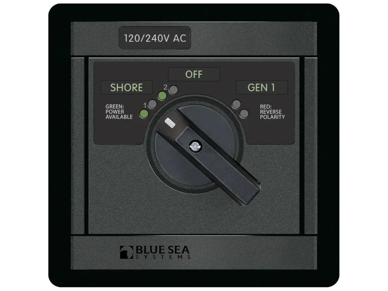 Blue Sea 1480 10/240V AC  Rotary 65A OFF + 2 Sources 2x120V/1x240V