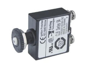 Blue Sea Push Button Reset Only Screw Terminal Circuit Breaker - 5 Amps