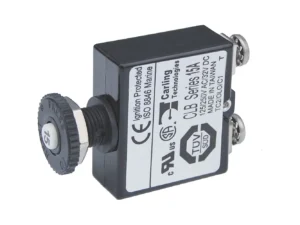 Blue Sea Push Button Reset Only Screw Terminal Circuit Breaker - 15 Amps