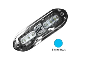 Shadow-Caster SCM-6 LED Underwater Light w/20' Cable - 316 SS Housing - Bimini Blue