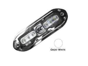 Shadow-Caster SCM-6 LED Underwater Light w/20' Cable - 316 SS Housing - Great White