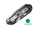 Shadow-Caster SCM-6 LED Underwater Light w/20' Cable - 316 SS Housing - Aqua Green