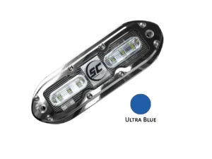 Shadow-Caster SCM-6 LED Underwater Light w/20' Cable - 316 SS Housing - Ultra Blue
