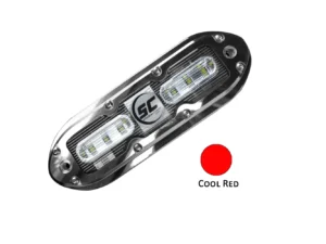 Shadow-Caster SCM-6 LED Underwater Light w/20' Cable - 316 SS Housing - Cool Red