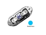 Shadow-Caster SCM-4 LED Underwater Light w/20' Cable - 316 SS Housing - Bimini Blue