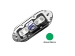 Shadow-Caster SCM-4 LED Underwater Light w/20' Cable - 316 SS Housing - Aqua Green
