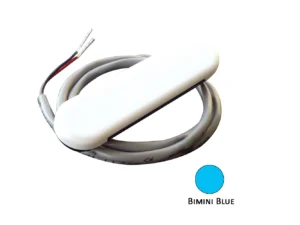 Shadow-Caster Courtesy Light w/2' Lead Wire - White ABS Cover - Bimini Blue - 4-Pack