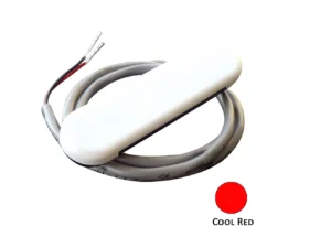 Shadow-Caster Courtesy Light w/2' Lead Wire - White ABS Cover - Cool Red - 4-Pack