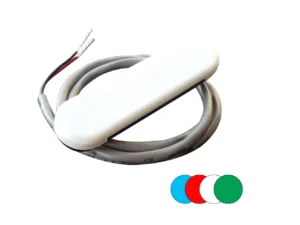 Shadow-Caster Courtesy Light w/2' Lead Wire - White ABS Cover - RGB Multi-Color - 4-Pack