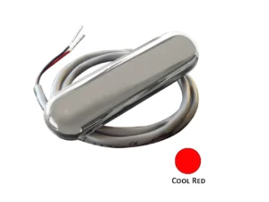 Shadow-Caster Courtesy Light w/2' Lead Wire - 316 SS Cover - Cool Red - 4-Pack
