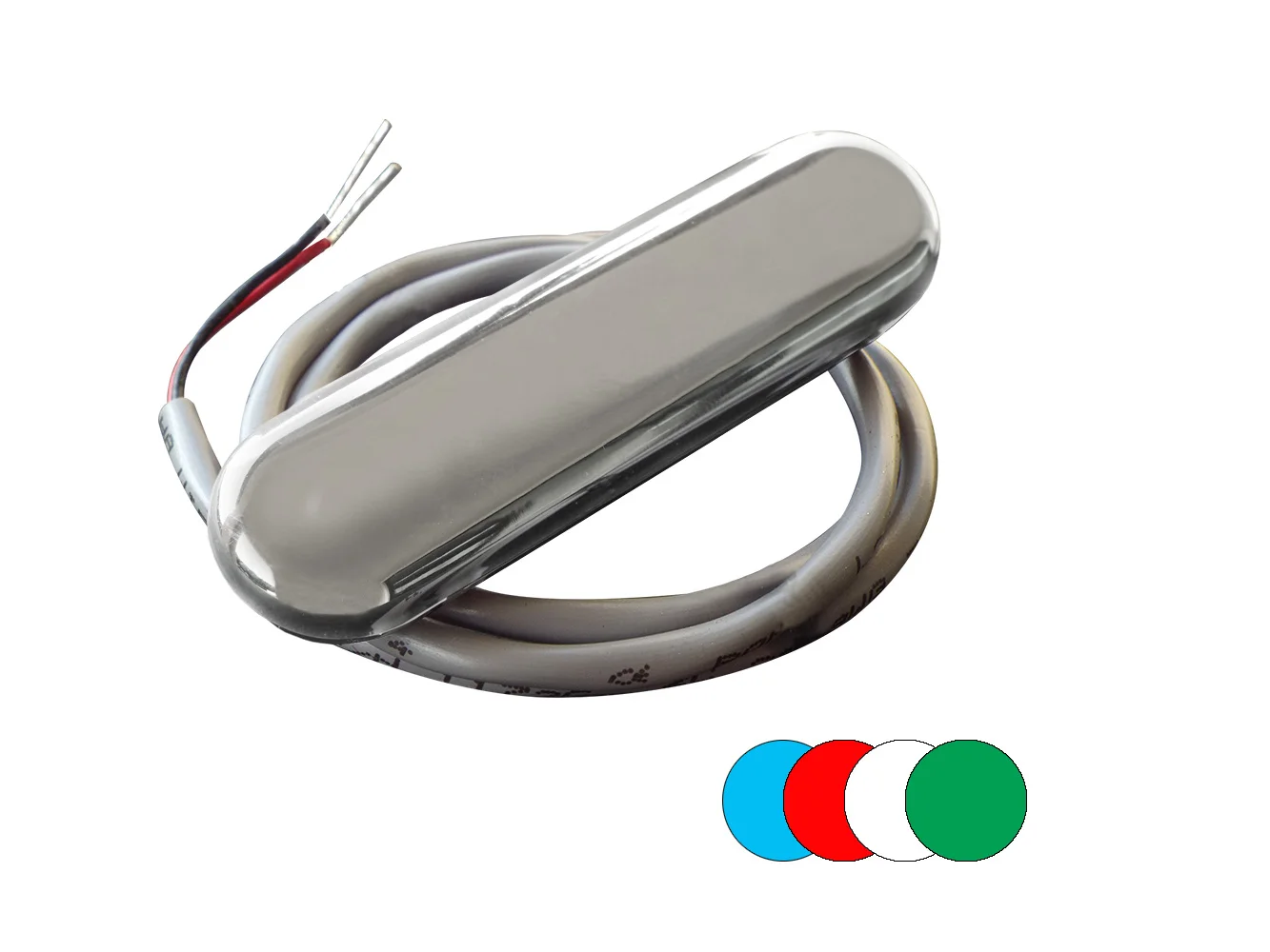 Shadow-Caster Courtesy Light w/2' Lead Wire - 316 SS Cover - RGB Multi-Color - 4-Pack