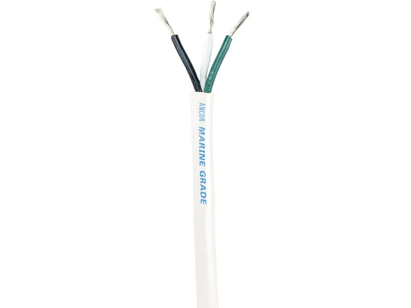 Ancor White Triplex Cable - 16/3 AWG - Round - 100'