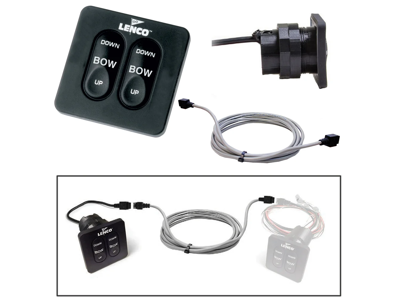 Lenco Flybridge Kit f/Standard Key Pad f/All-In-One Integrated Tactile Switch - 10'