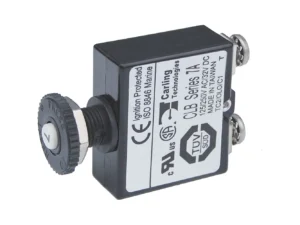 Blue Sea Push Button Reset Only Screw Terminal Circuit Breaker - 7 Amps
