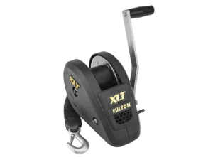 Fulton 1800lb Single Speed Winch w/20' Strap Included - Black Cover