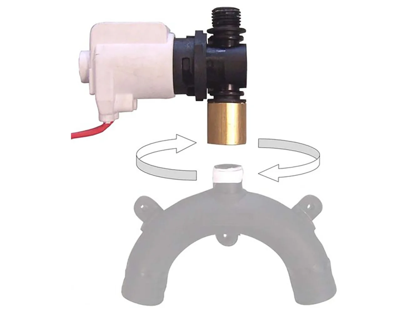 Jabsco Vented Loop Solenoid Valve f/37010 Series Toilet