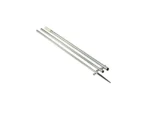 Lee's 15' Bright Silver/Black Spike - Step Tube 1-3/8" - No Spreader