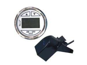 Faria Chesapeake White SS 2" Depth Sounder w/Transom Mount Transducer