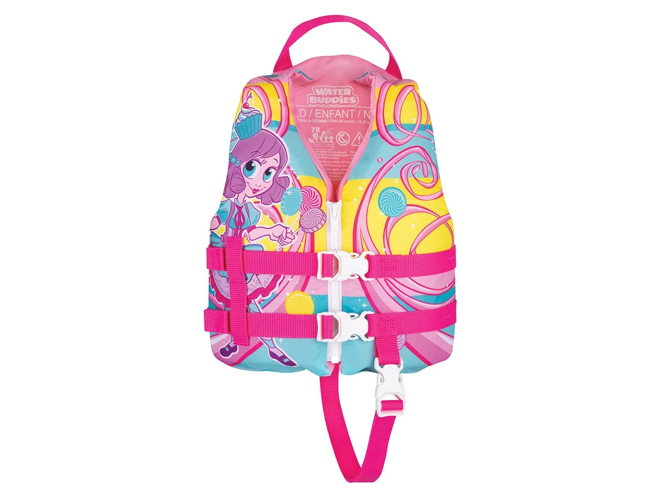 Full Throttle Water Buddies Life Vest - Child 30-50lbs - Princess