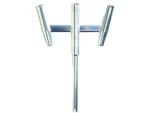 Tigress Triple Aluminum Kite Rod Holder - Straight Butt - Polished