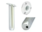Tigress Round Head Closed Base Rod Holder - 15° - 9"